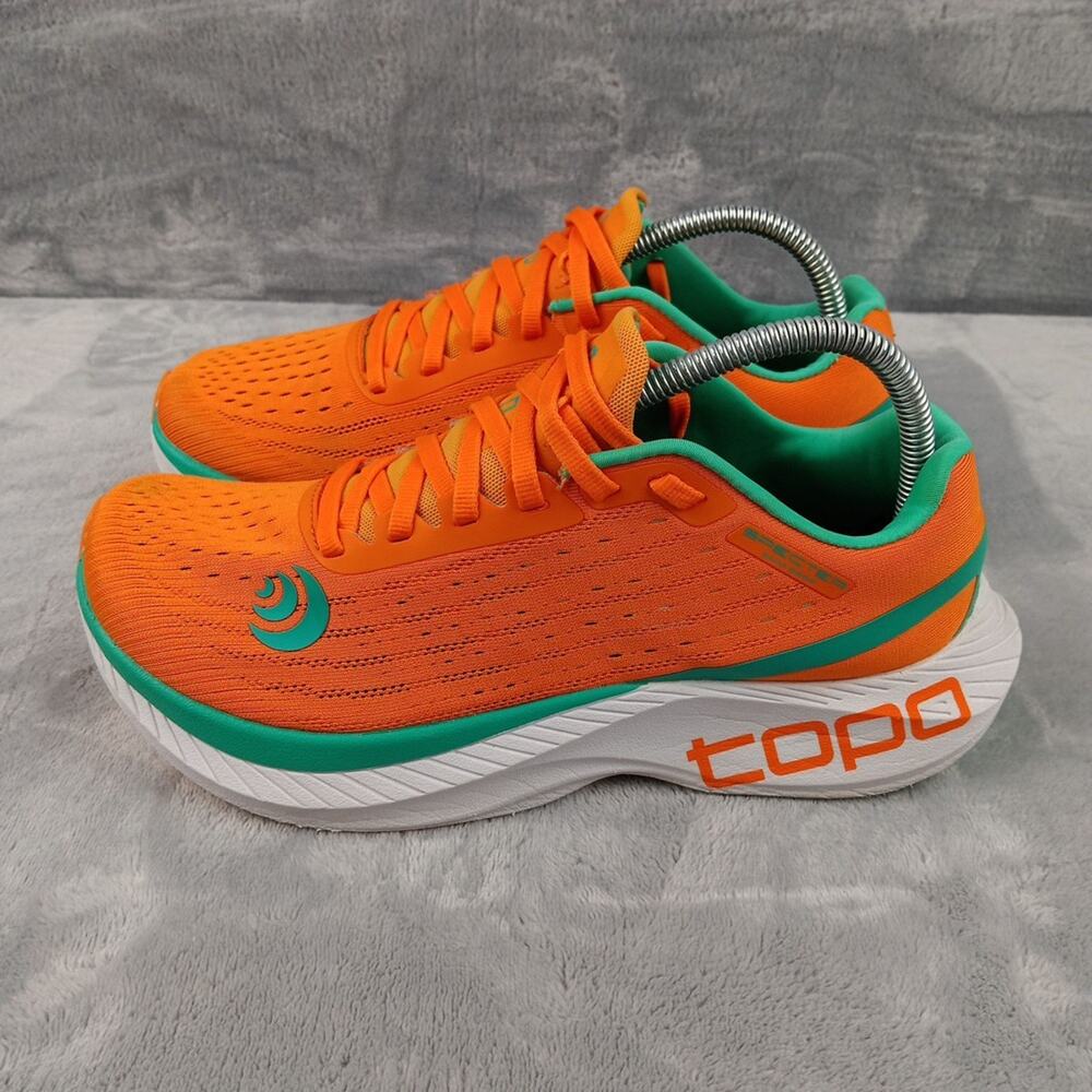 Topo Athletic Specter Running Shoes Womens Size 9 Orange Seafoam Orthotic - Picture 3 of 15